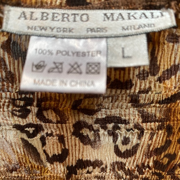 Vintage Alberto Makali Animal Print Top. - Picture 3 of 6